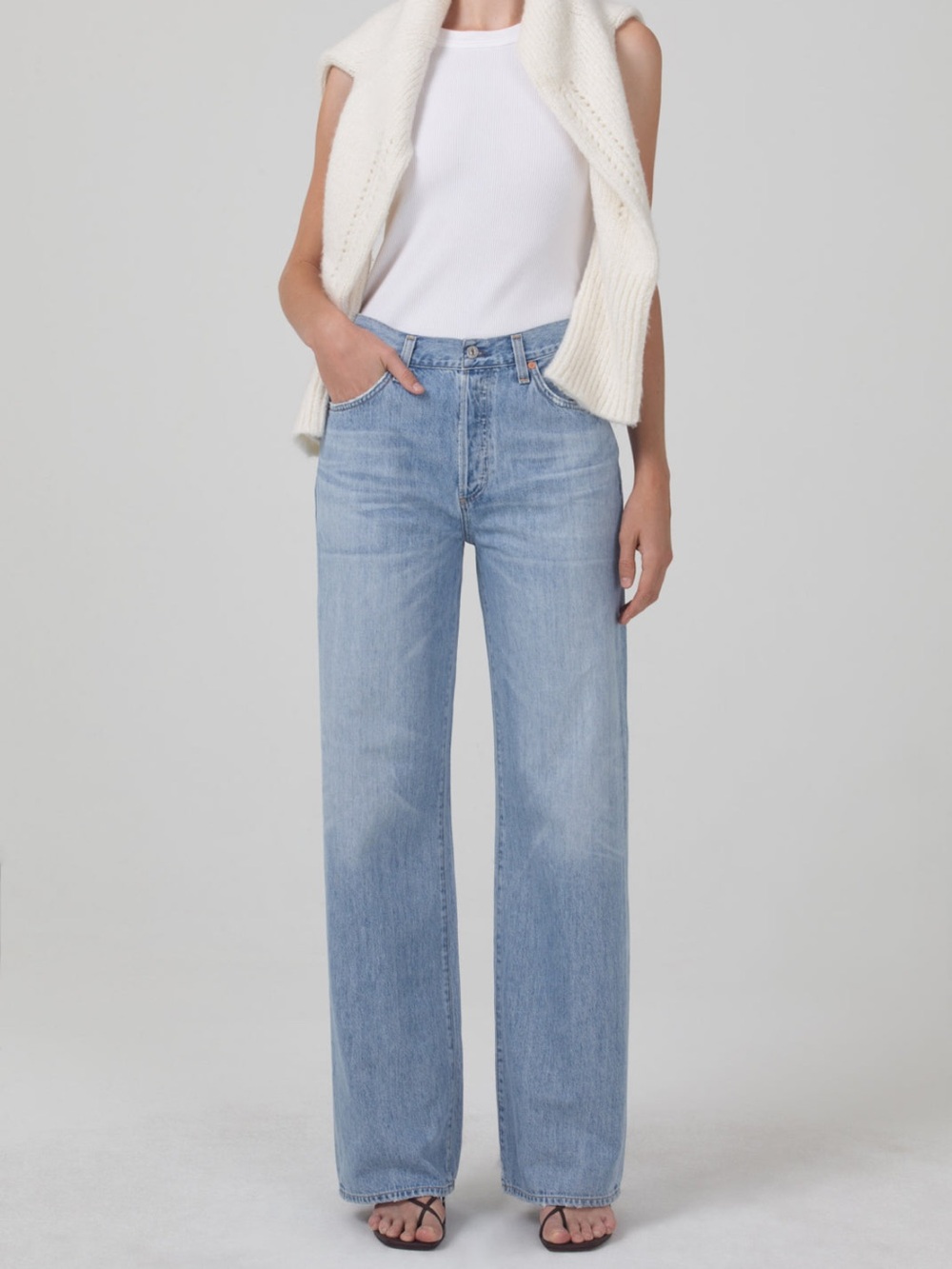 Citizens of Humanity Annina High Rise Wide Leg Jeans Tularosa Size 25